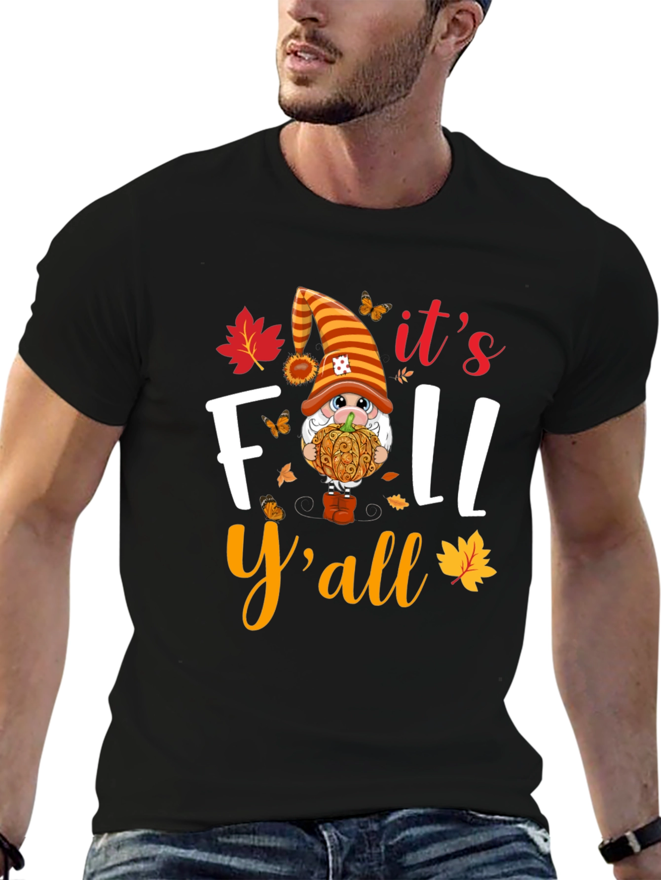 Fall Yall Gnome Graphic T-Shirt
