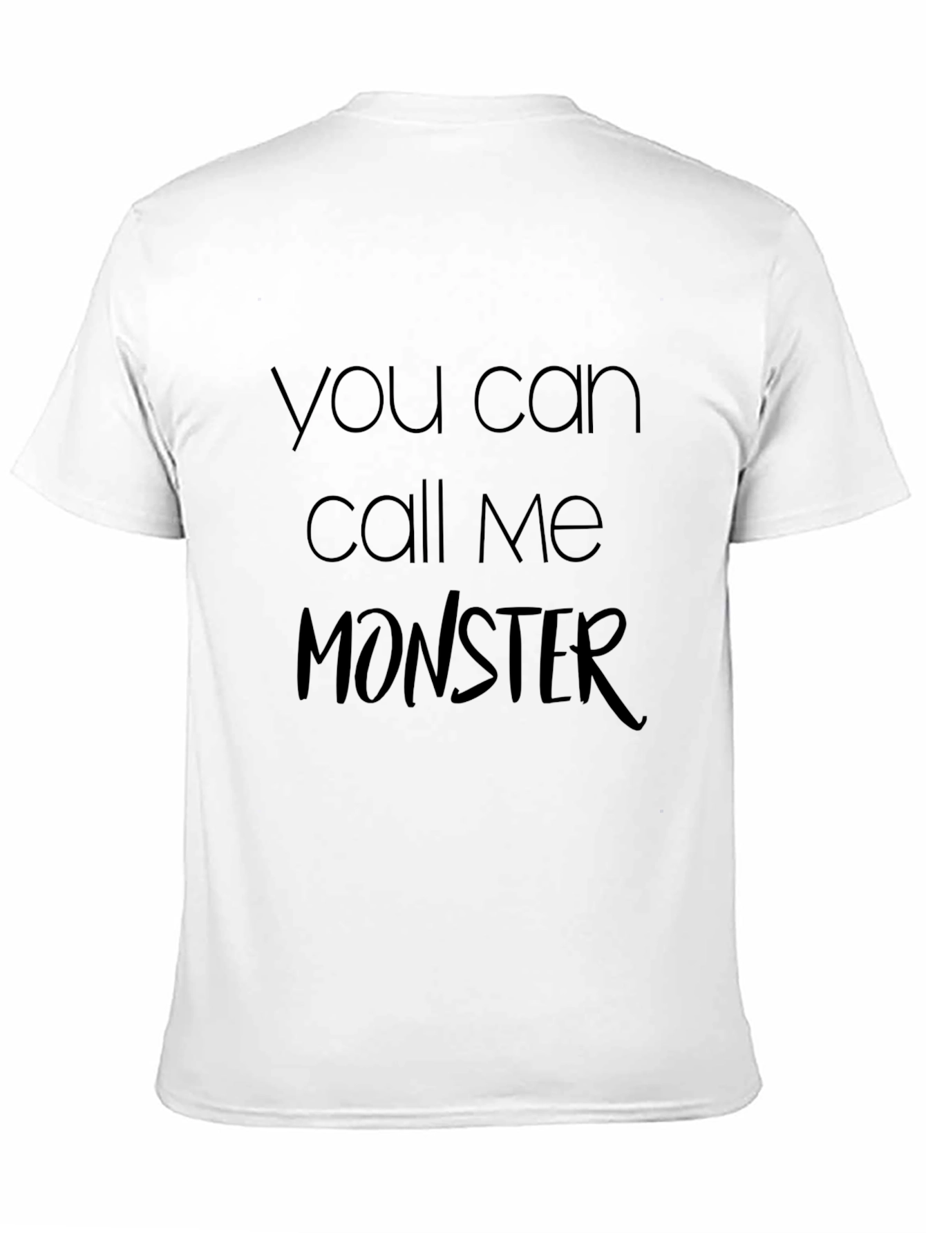 Call Me Monster T-Shirt - Black Graphic Tee