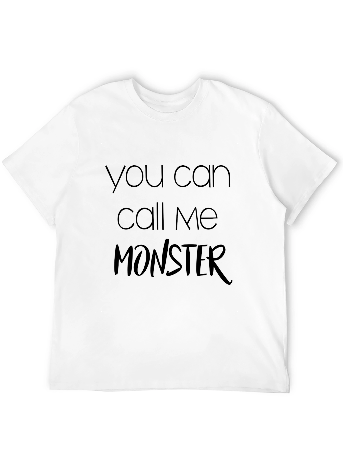 Call Me Monster T-Shirt - Black Graphic Tee