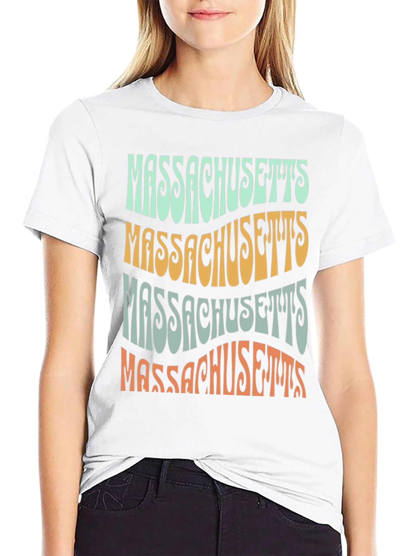 Massachusetts Retro Graphic Tee