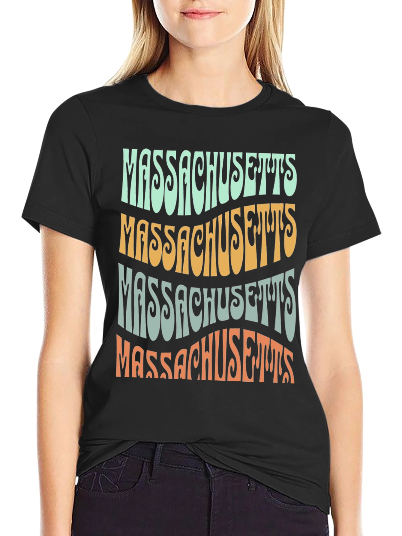 Massachusetts Retro Graphic Tee