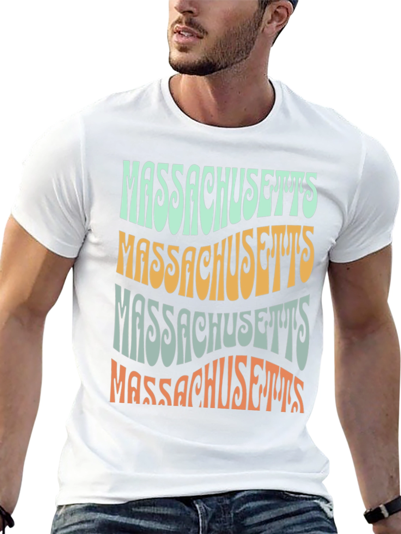 Massachusetts Retro Graphic Tee