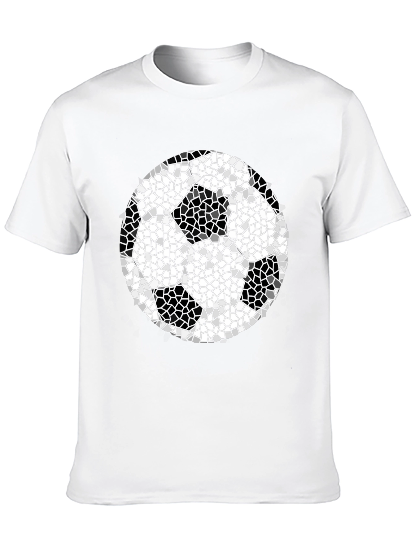 Mosaic Soccer Ball Graphic Tee - Black