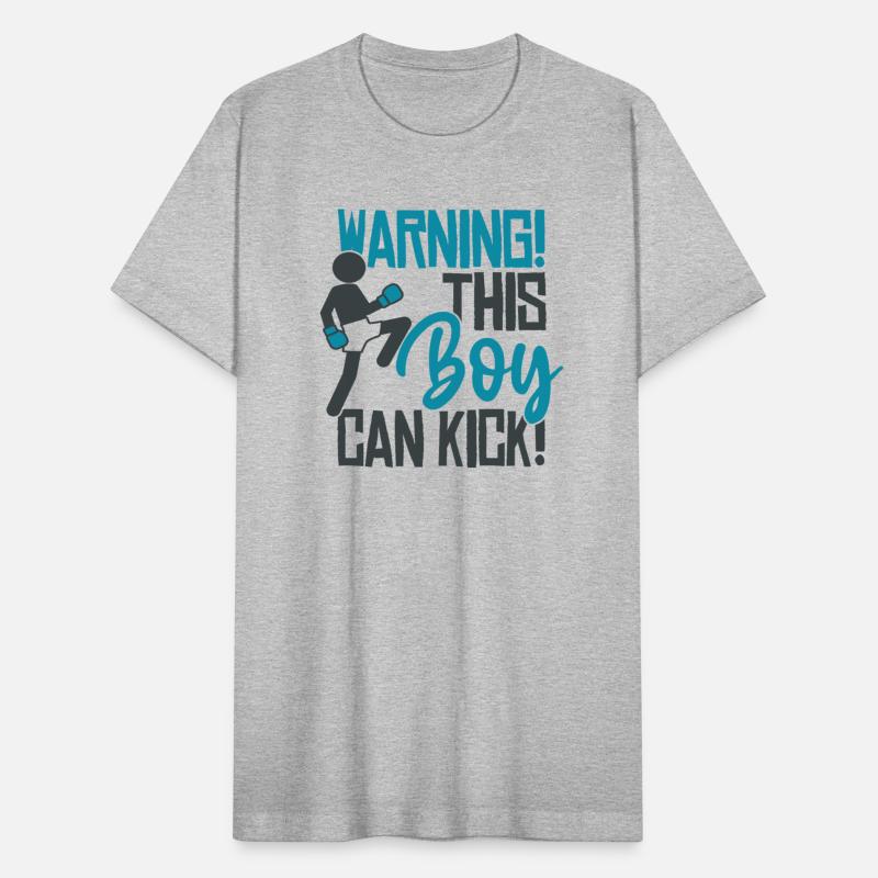 Warning This boy can kick Kickboxing saying boxing