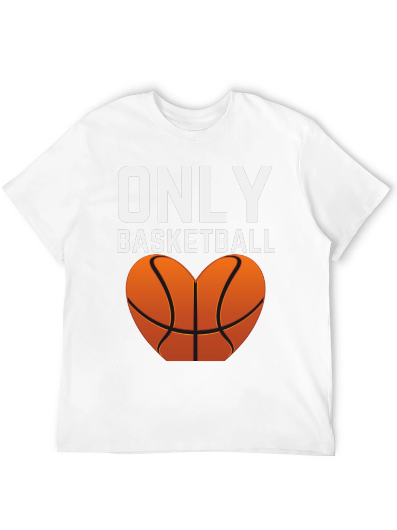 Only Basketball Heart Graphic Tee