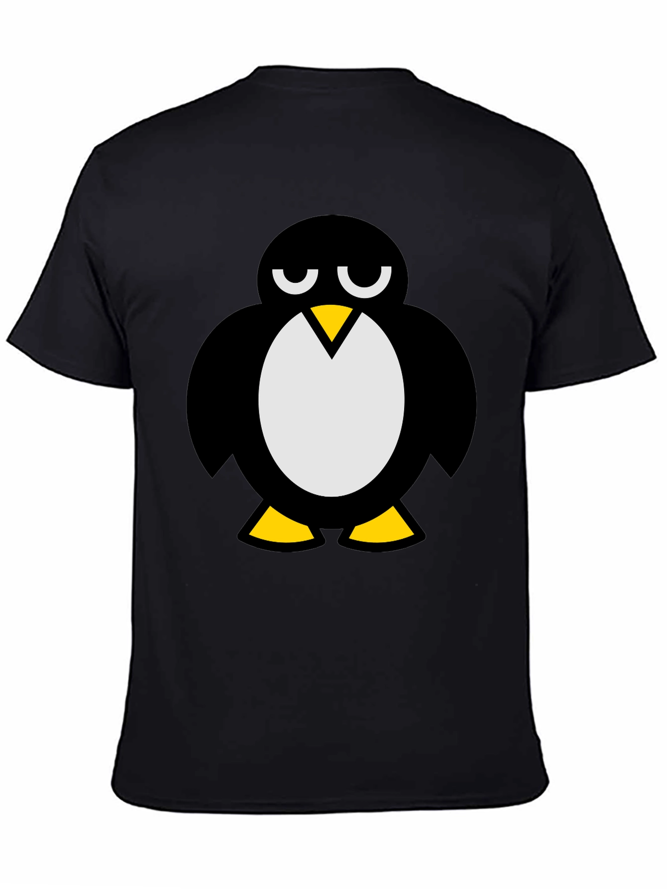 Cool Penguin Graphic T-Shirt - Black