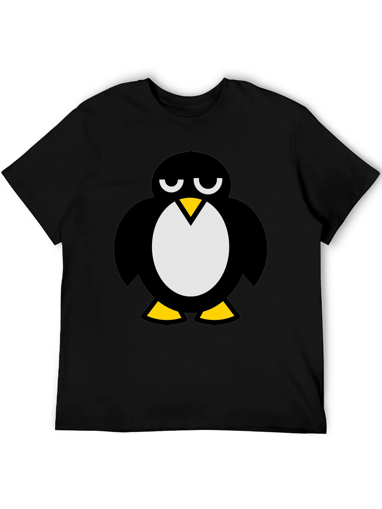 Cool Penguin Graphic T-Shirt - Black