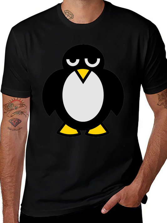 Cool Penguin Graphic T-Shirt - Black