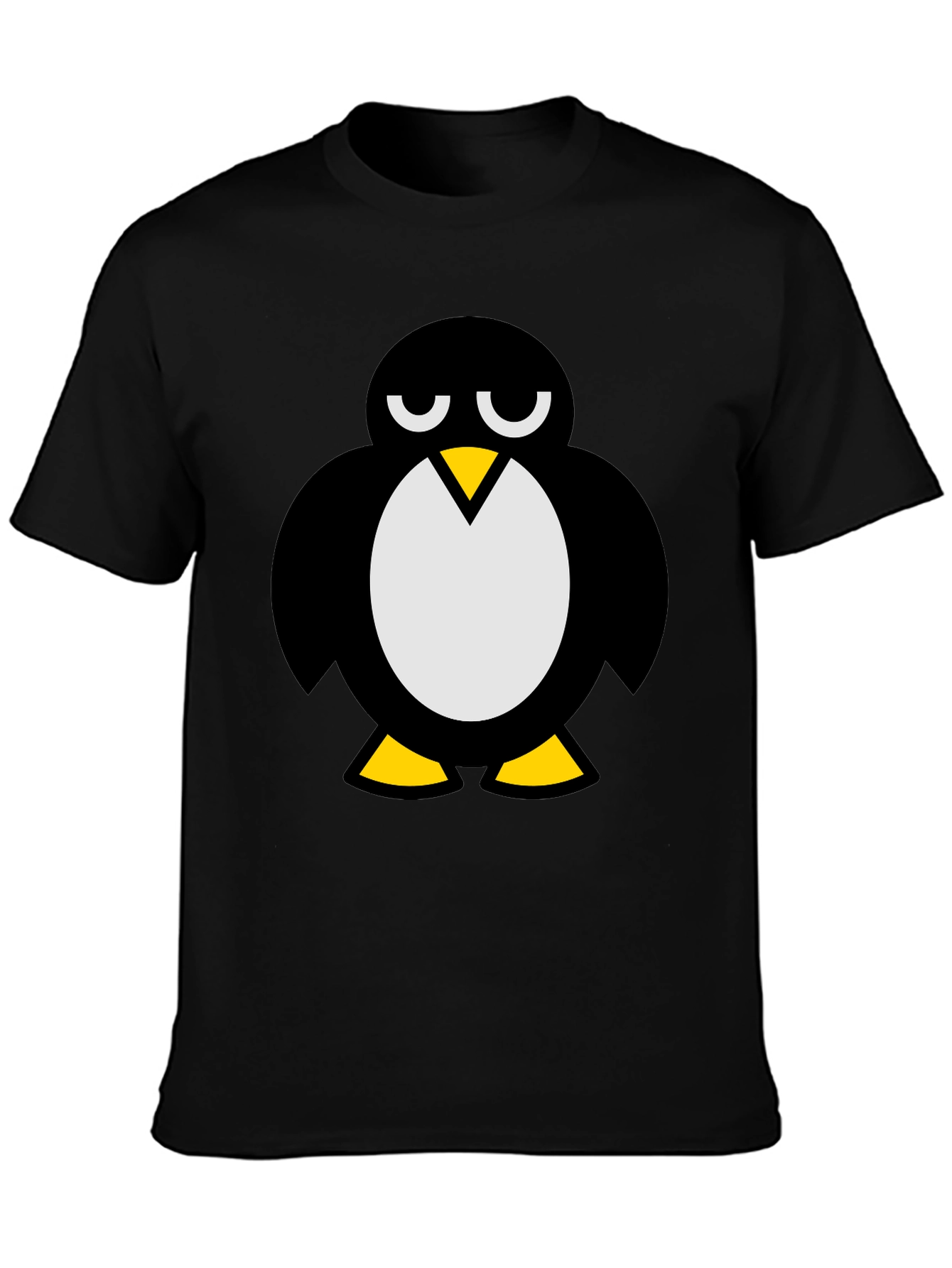 Cool Penguin Graphic T-Shirt - Black