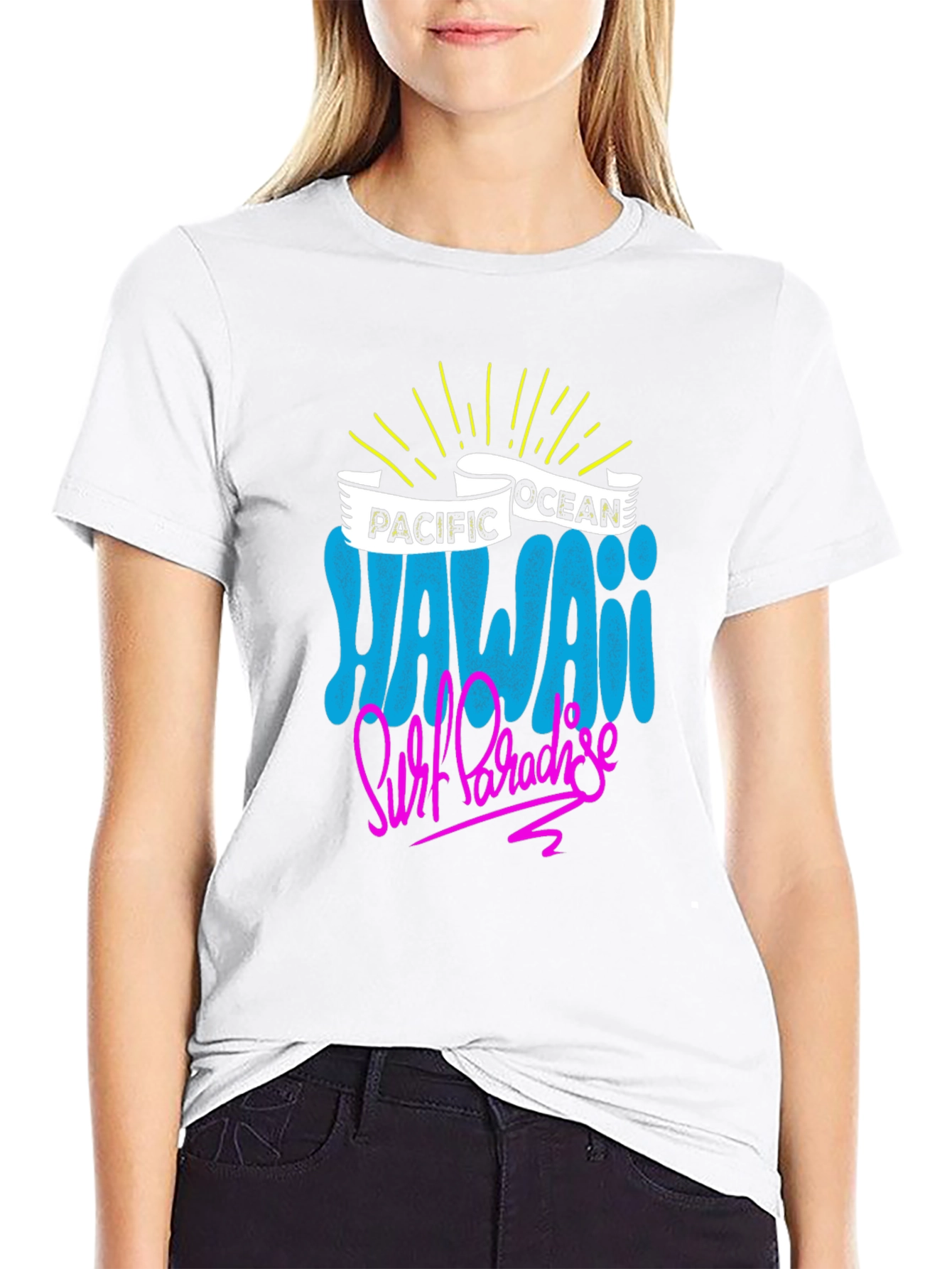 Hawaii Surf Paradise Graphic T-Shirt