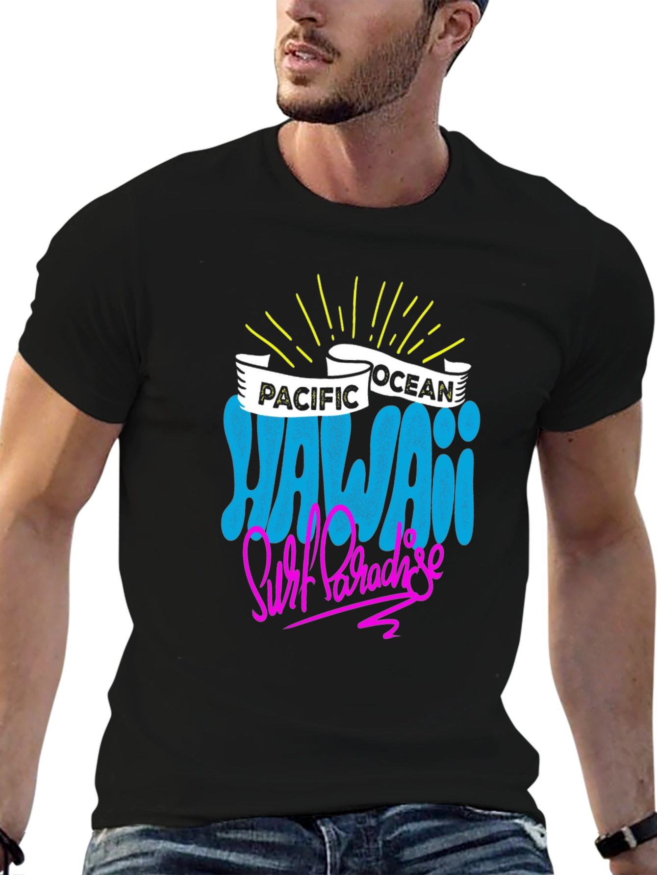 Hawaii Surf Paradise Graphic T-Shirt