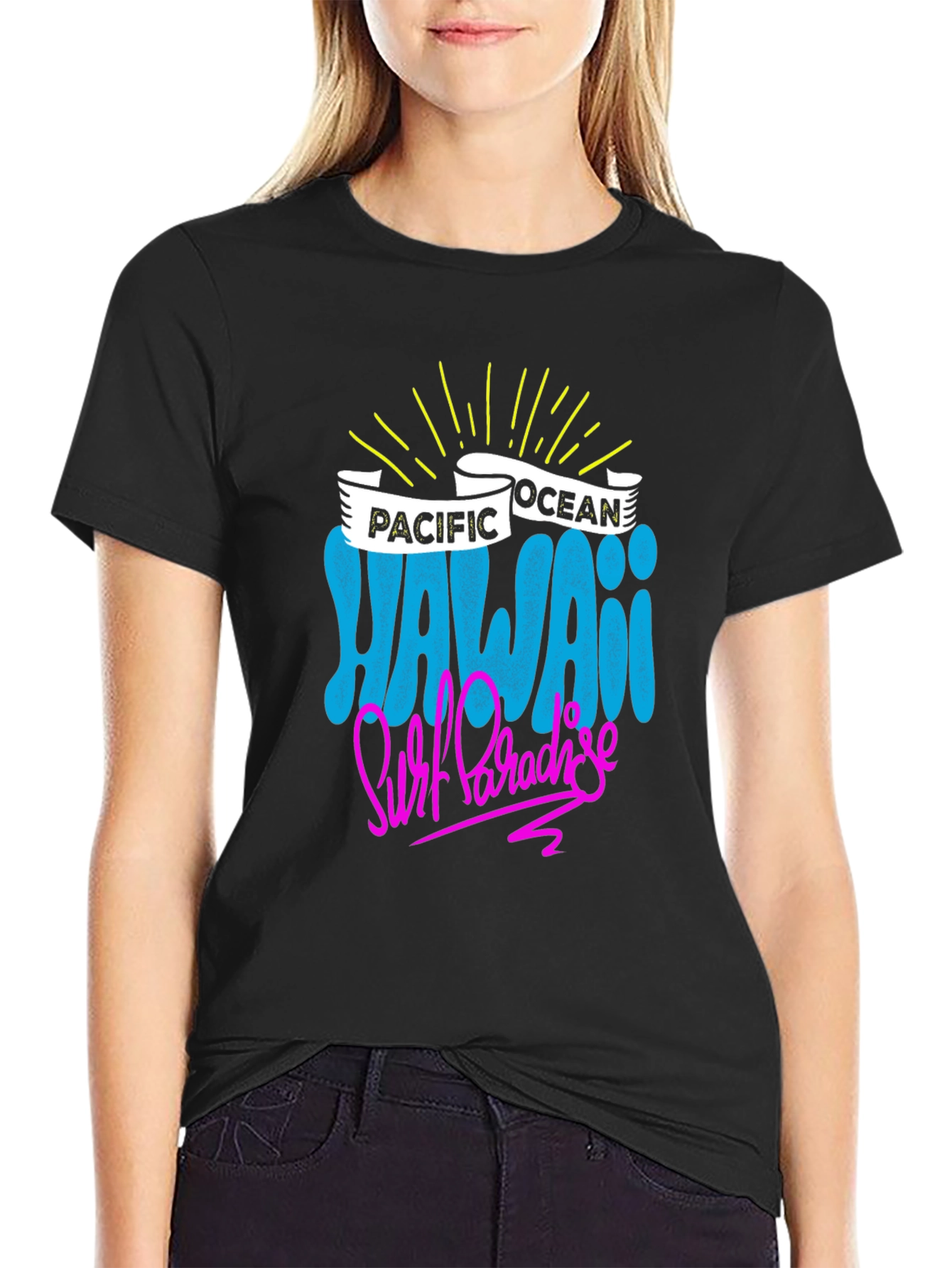 Hawaii Surf Paradise Graphic T-Shirt