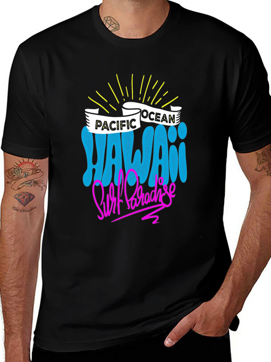 Hawaii Surf Paradise Graphic T-Shirt