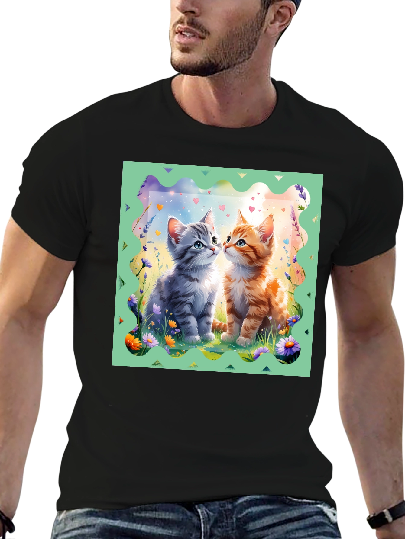 Cute Kitten Tee - Loveable Cat Design