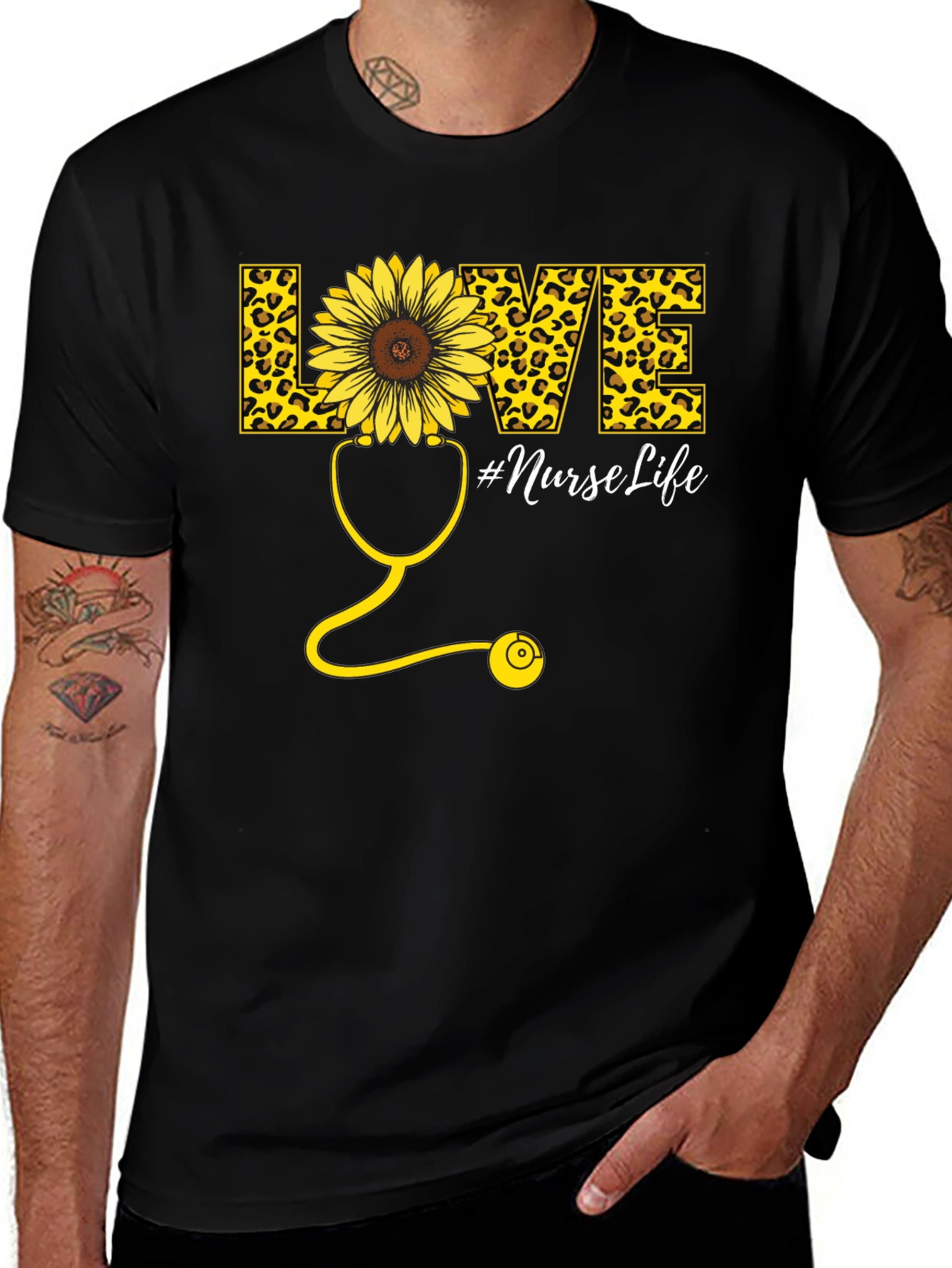Nurse Life Sunflower Graphic Tee