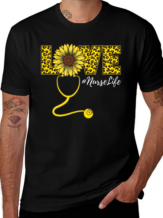 Nurse Life Sunflower Graphic Tee