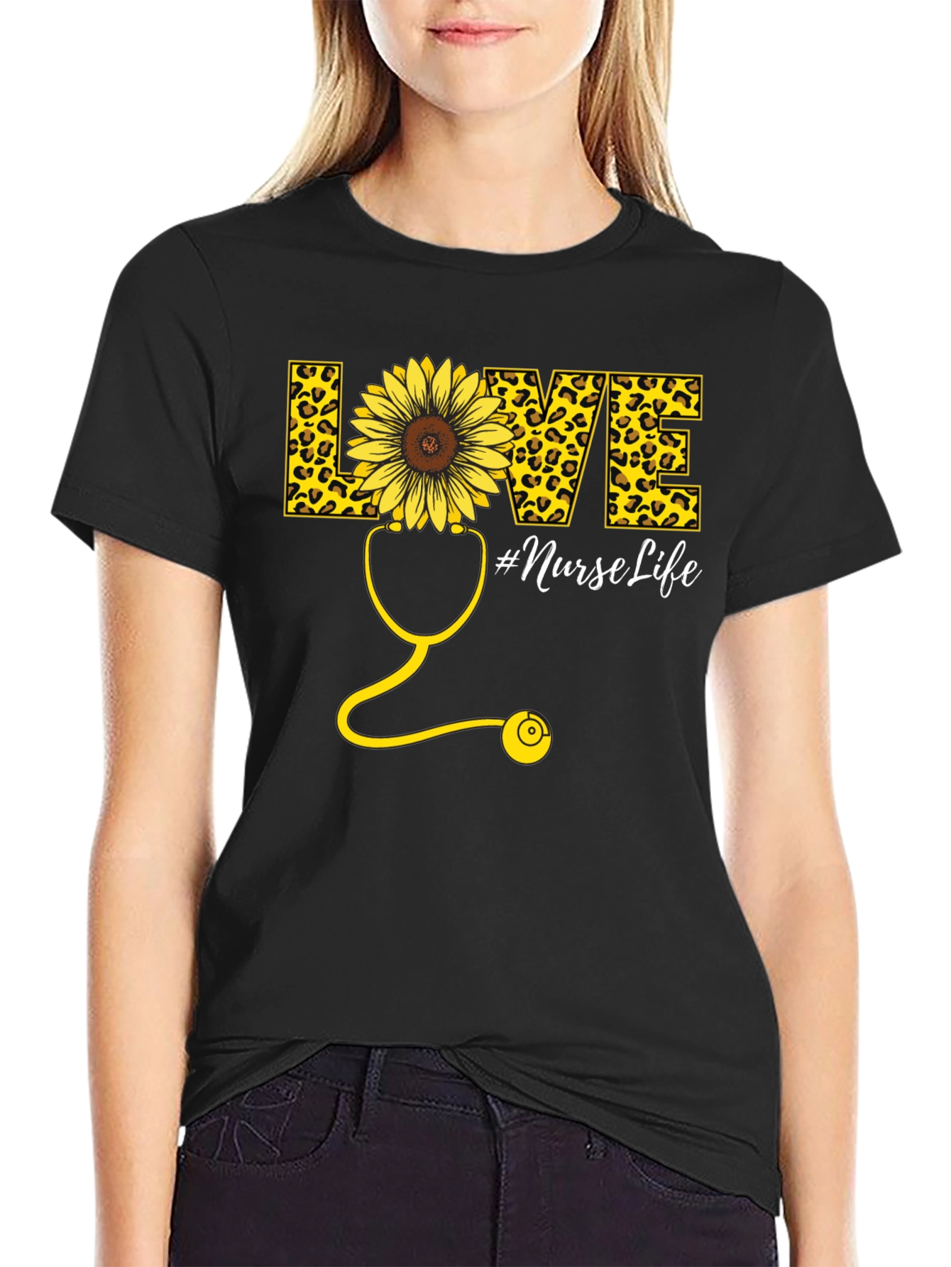 Nurse Life Sunflower Graphic Tee
