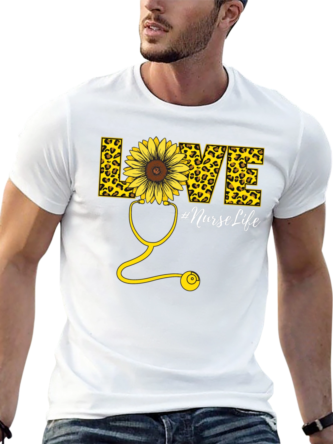 Nurse Life Sunflower Graphic Tee