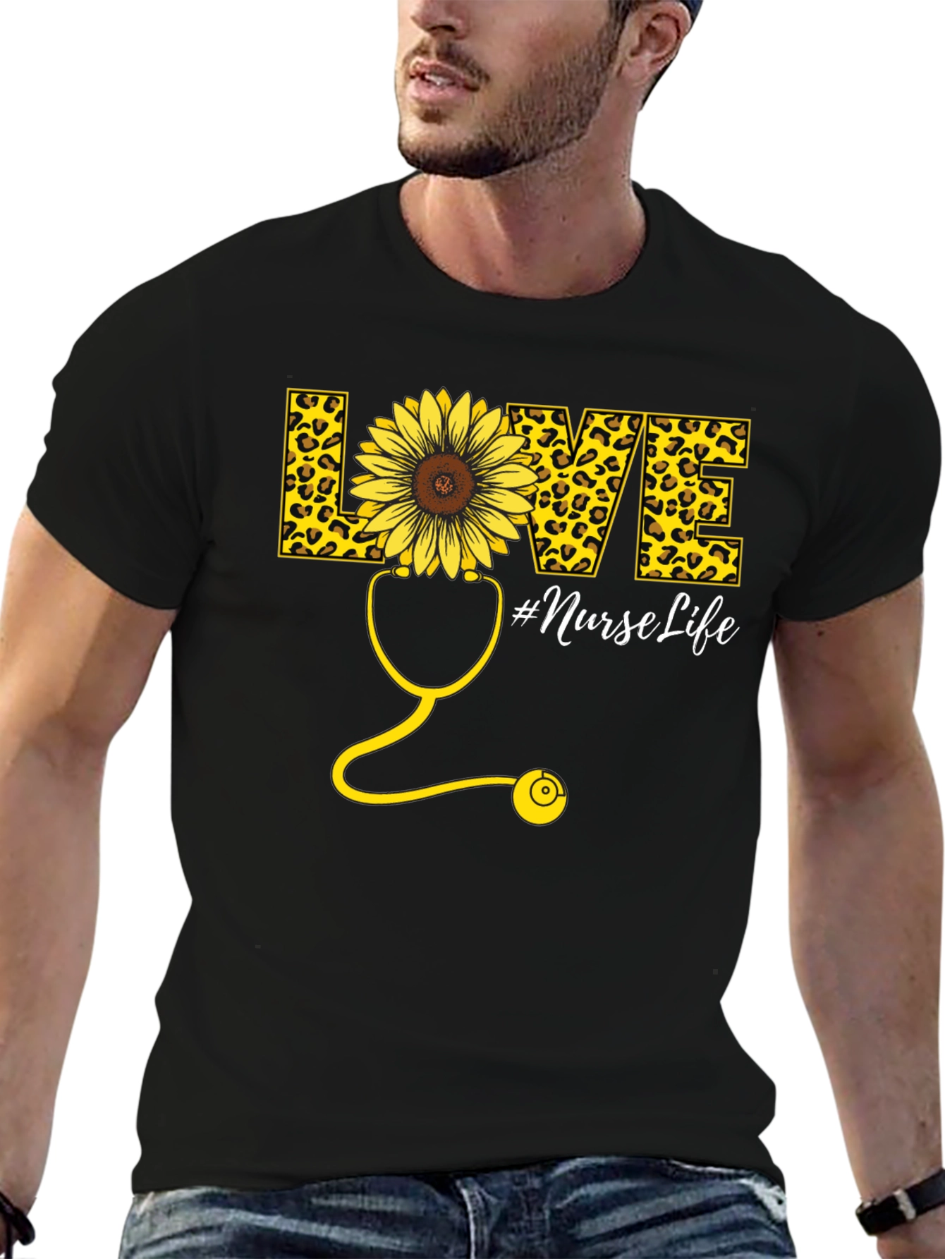 Nurse Life Sunflower Graphic Tee