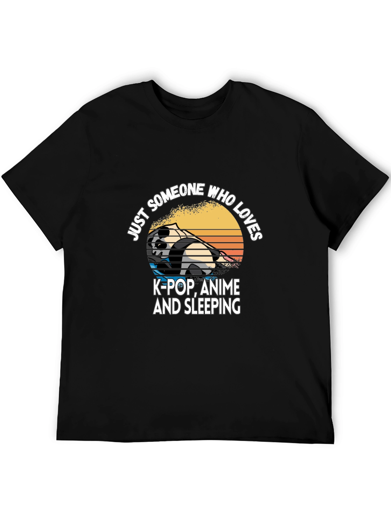 K-Pop Anime & Sleeping Panda T-Shirt