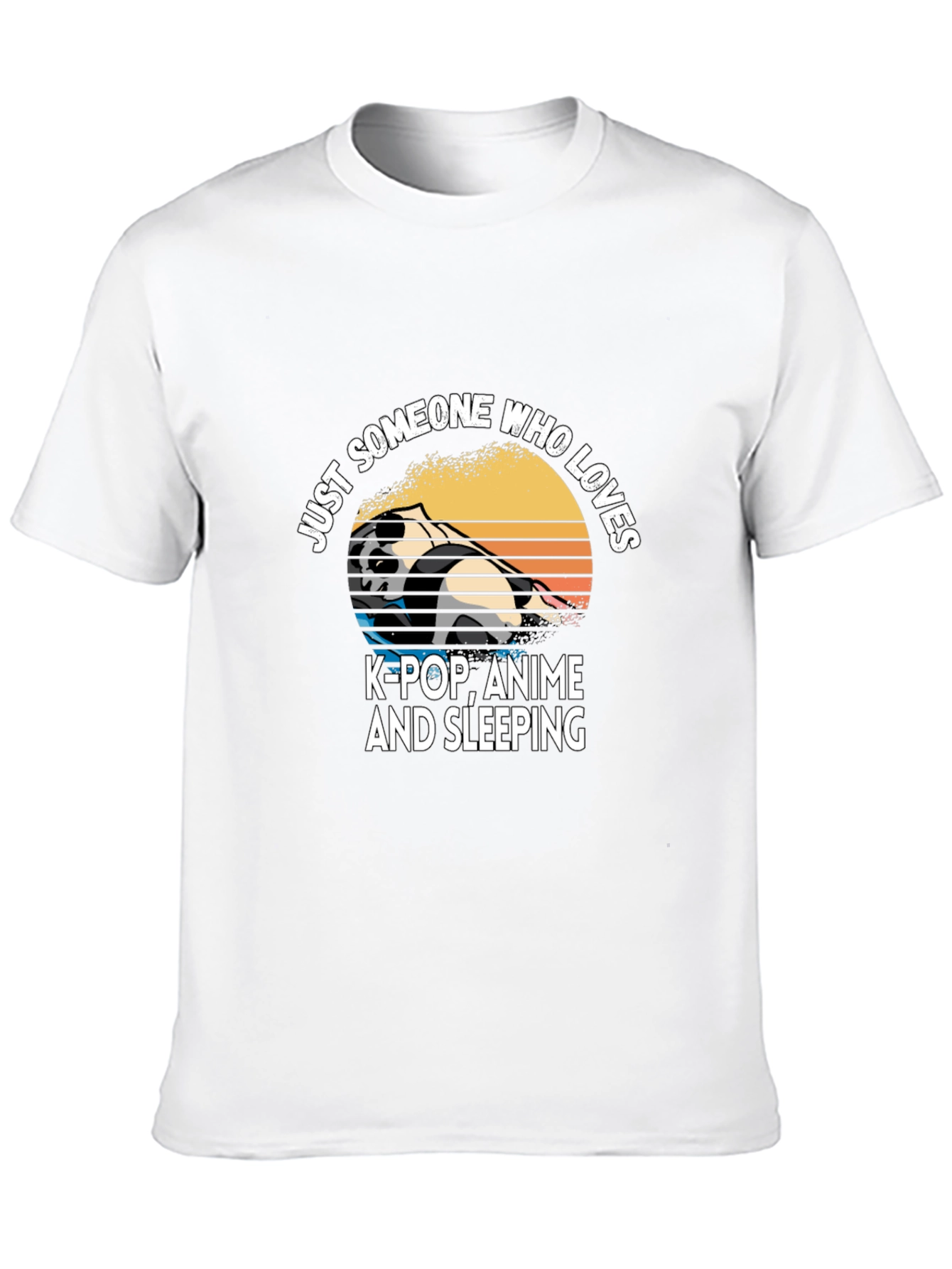 K-Pop Anime & Sleeping Panda T-Shirt