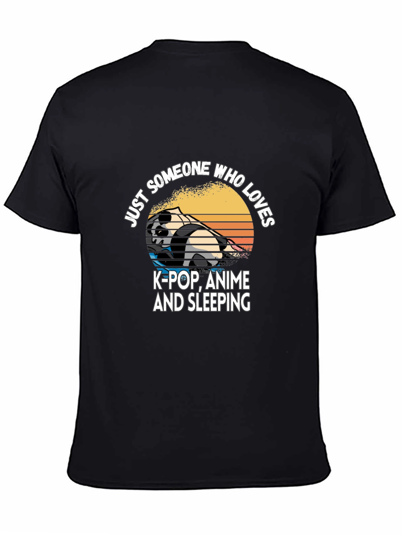 K-Pop Anime & Sleeping Panda T-Shirt