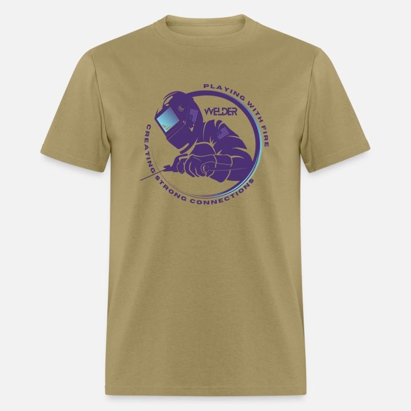 Welders Helmet Logo Print Playing With Fire