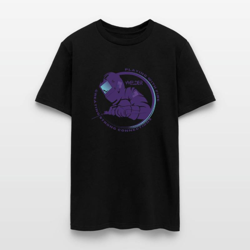 Welders Helmet Logo Print Playing With Fire