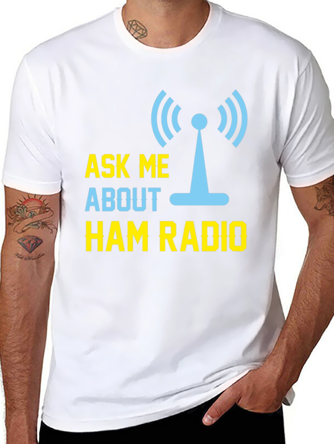 Ham Radio T-Shirt - Ask Me About Ham Radio