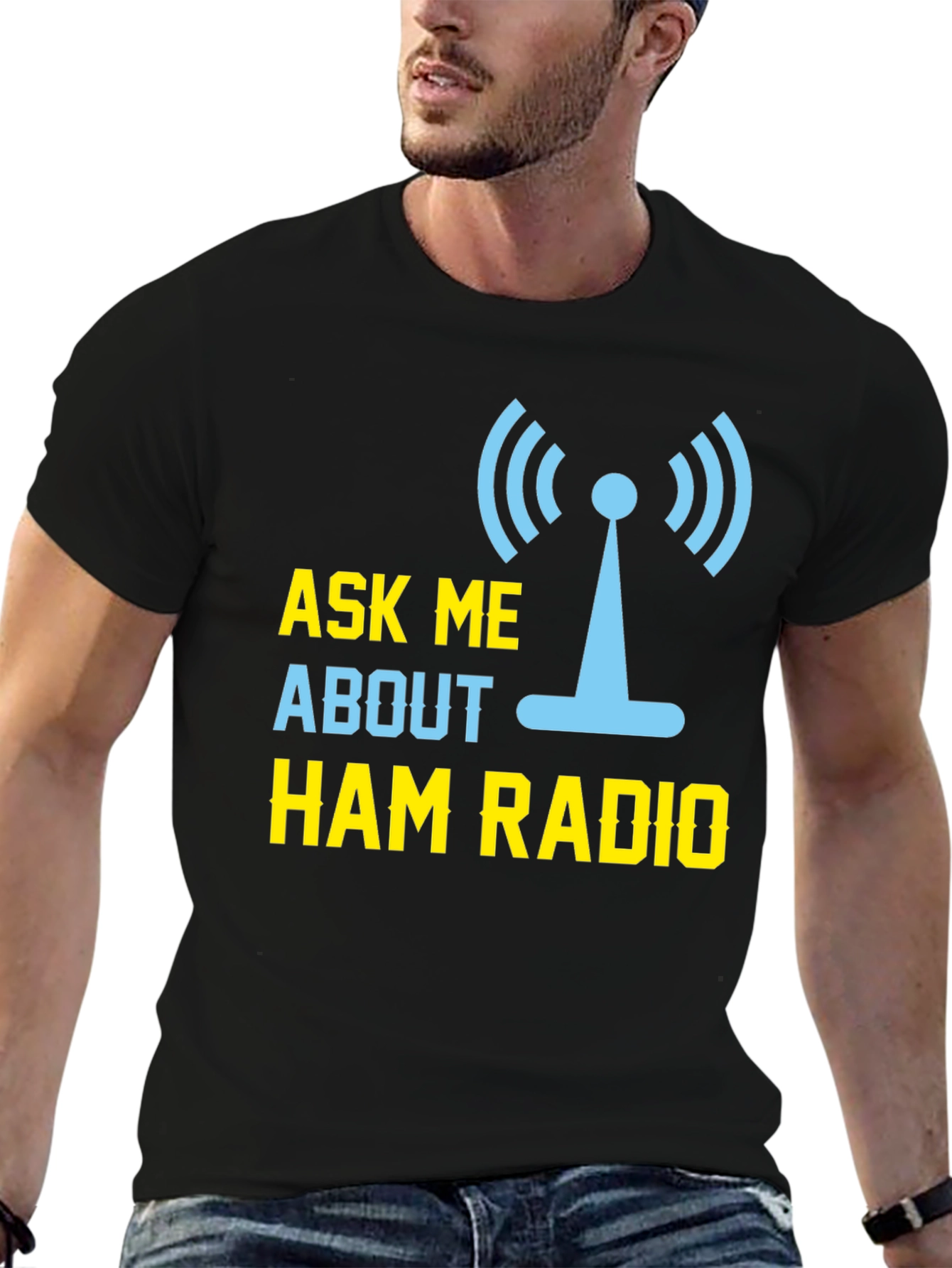 Ham Radio T-Shirt - Ask Me About Ham Radio
