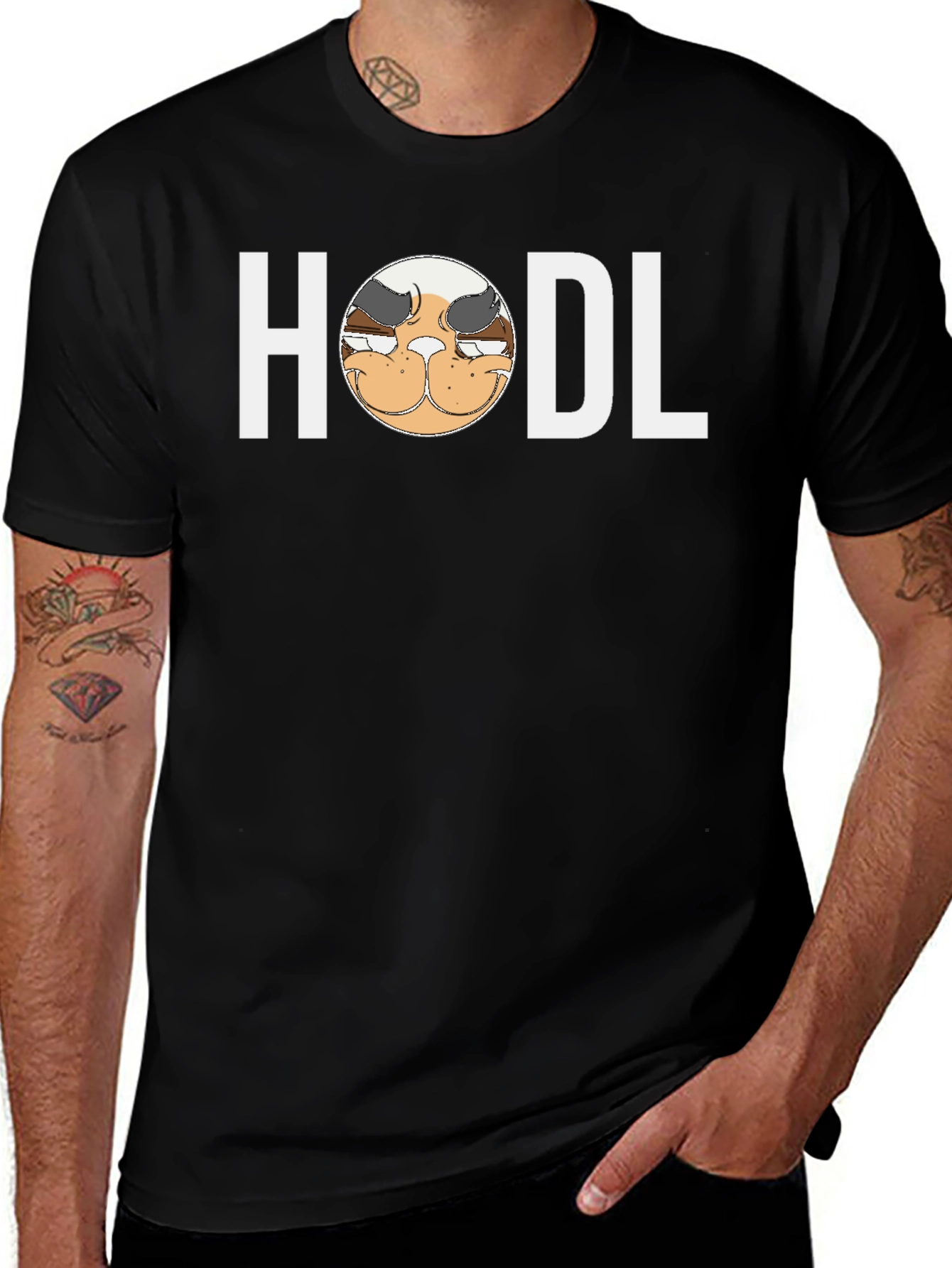 HODL Meme Black T-Shirt