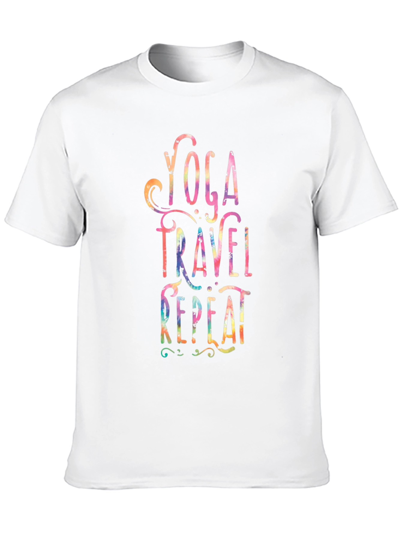 Yoga Travel Repeat Mens Graphic T-Shirt