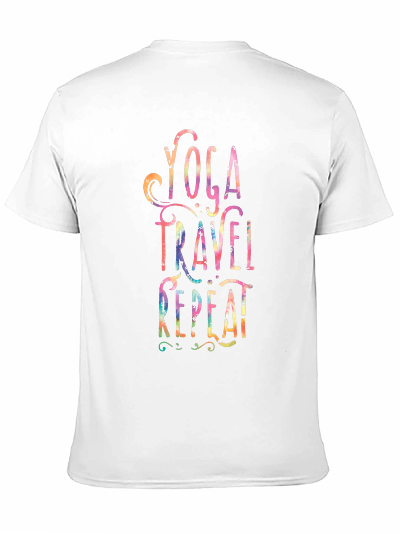 Yoga Travel Repeat Mens Graphic T-Shirt