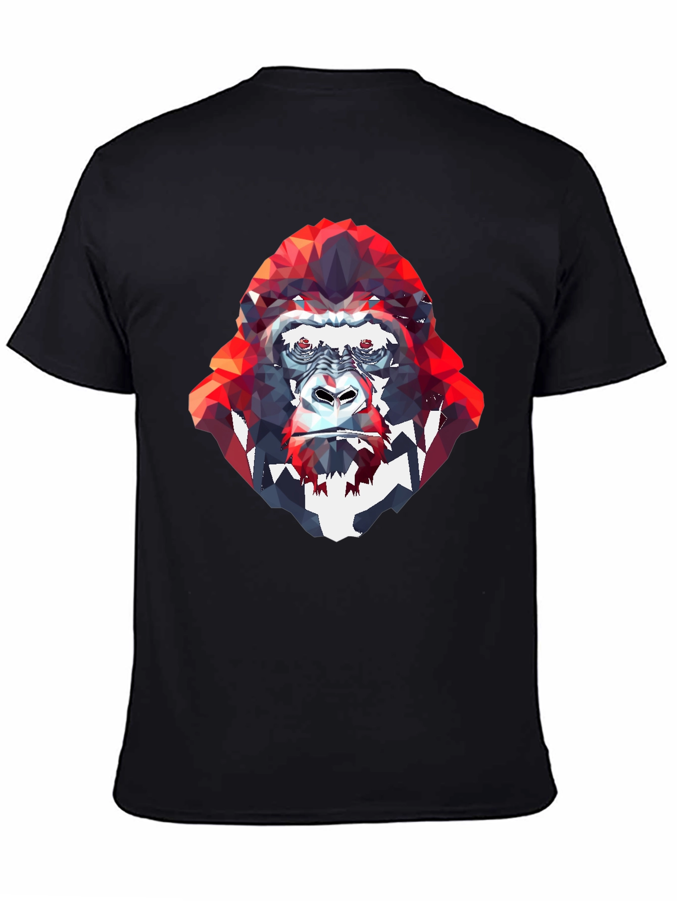 Geometric Gorilla Graphic Tee - Modern Style