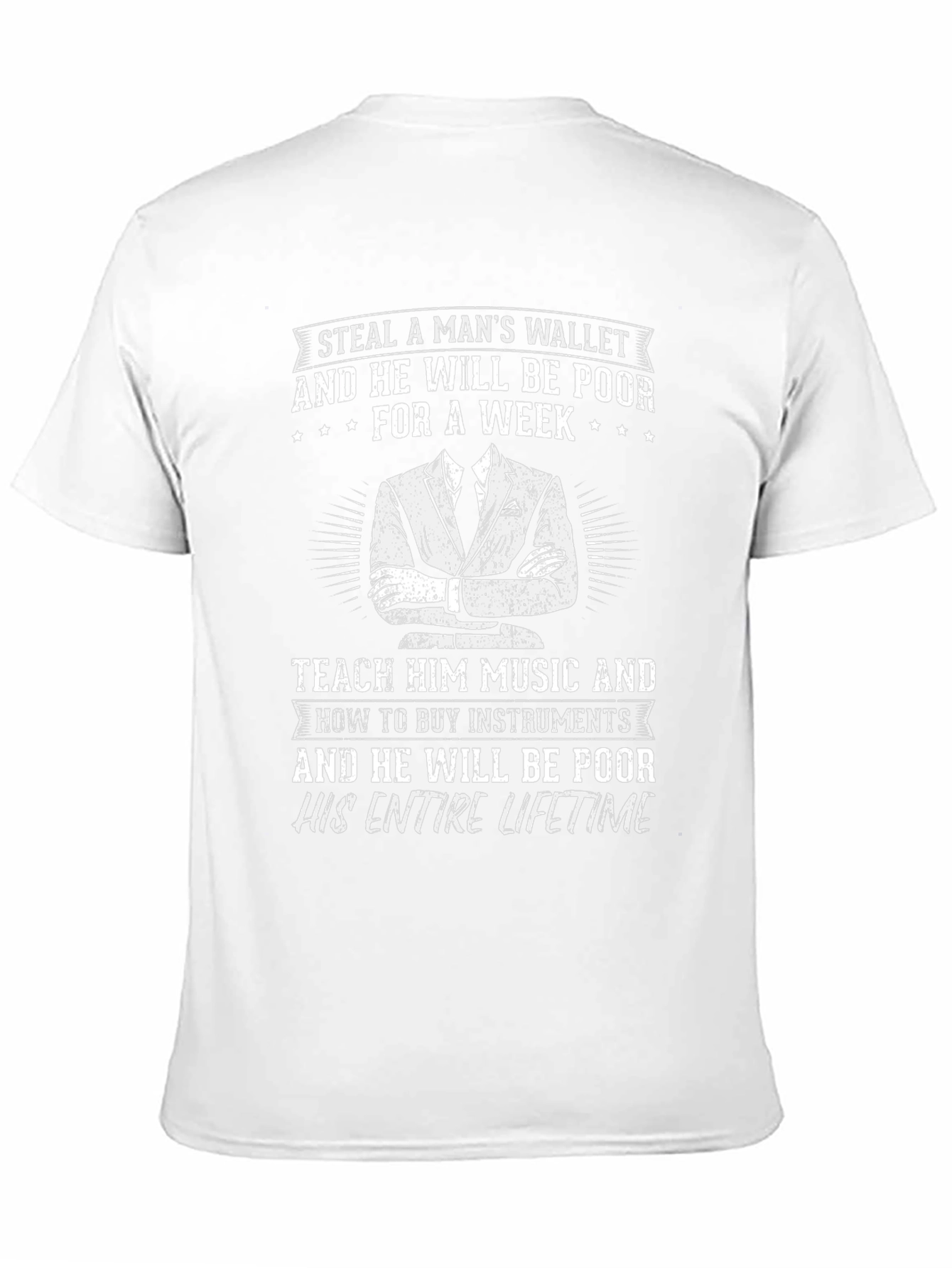 Steal Wallet T-Shirt: Music Lovers Humor