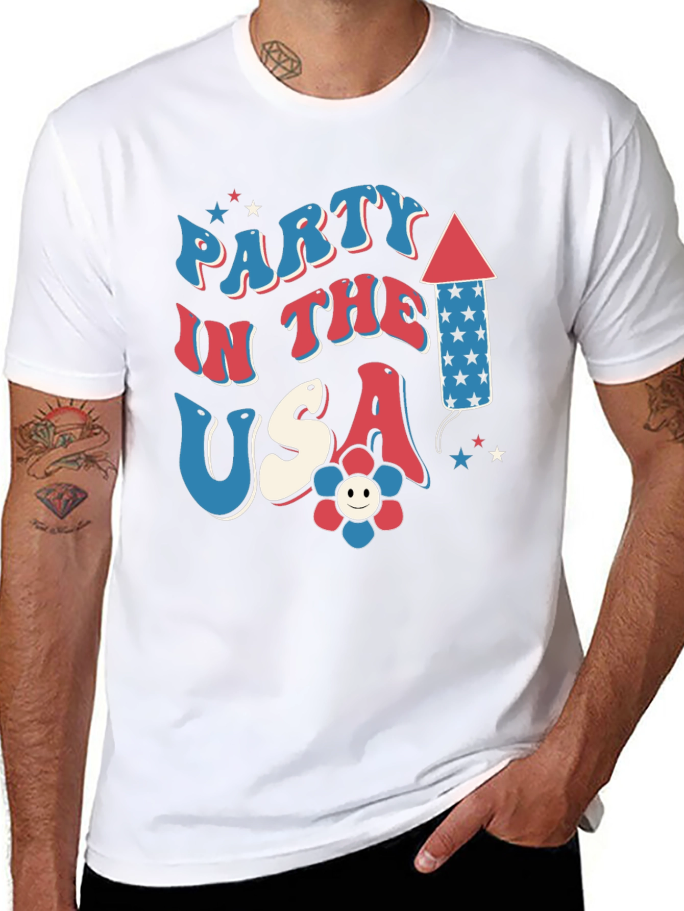 Patriotic Party in the USA Graphic Tee