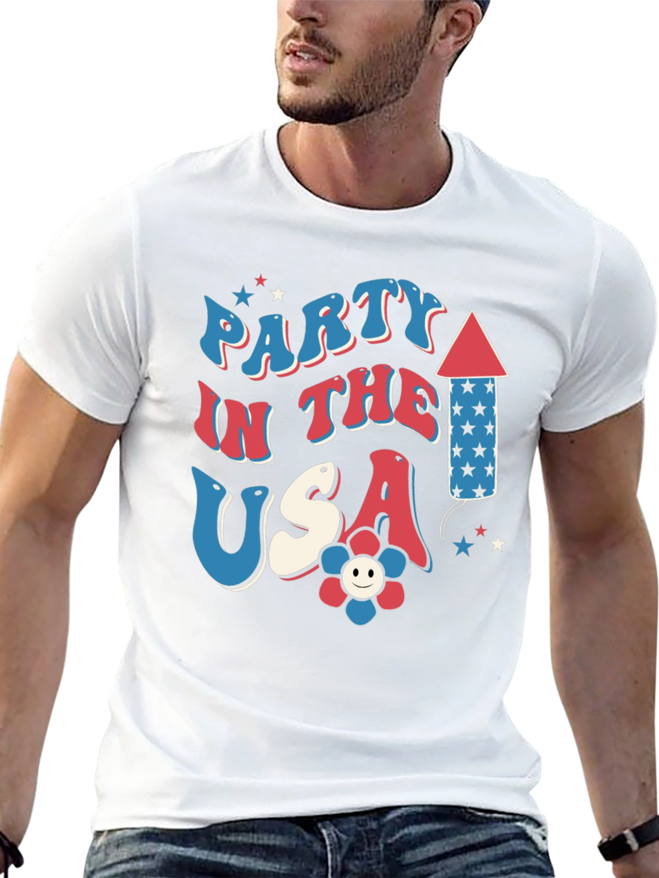 Patriotic Party in the USA Graphic Tee