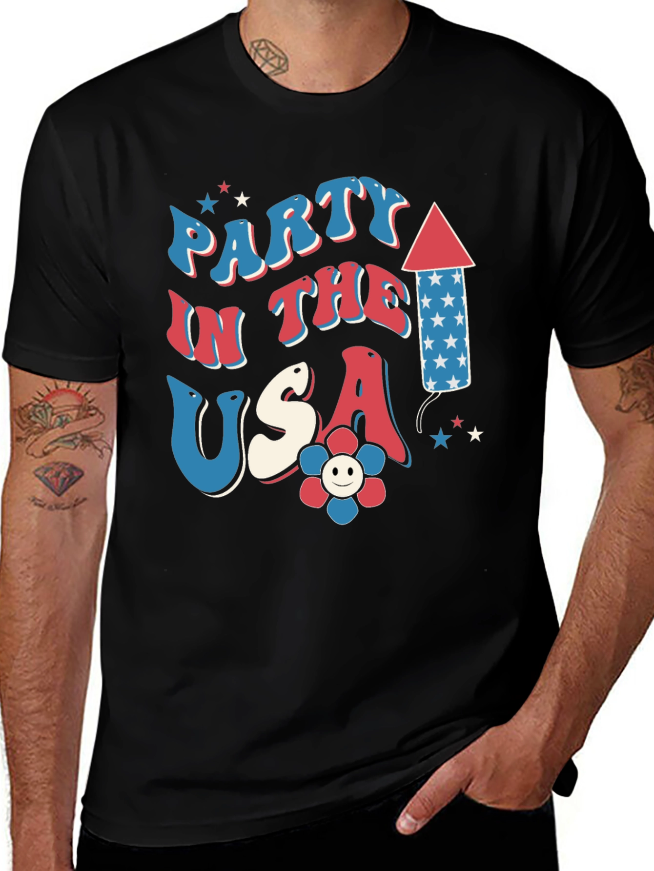 Patriotic Party in the USA Graphic Tee