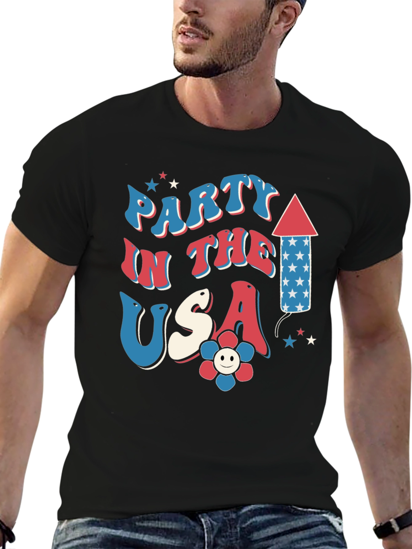 Patriotic Party in the USA Graphic Tee
