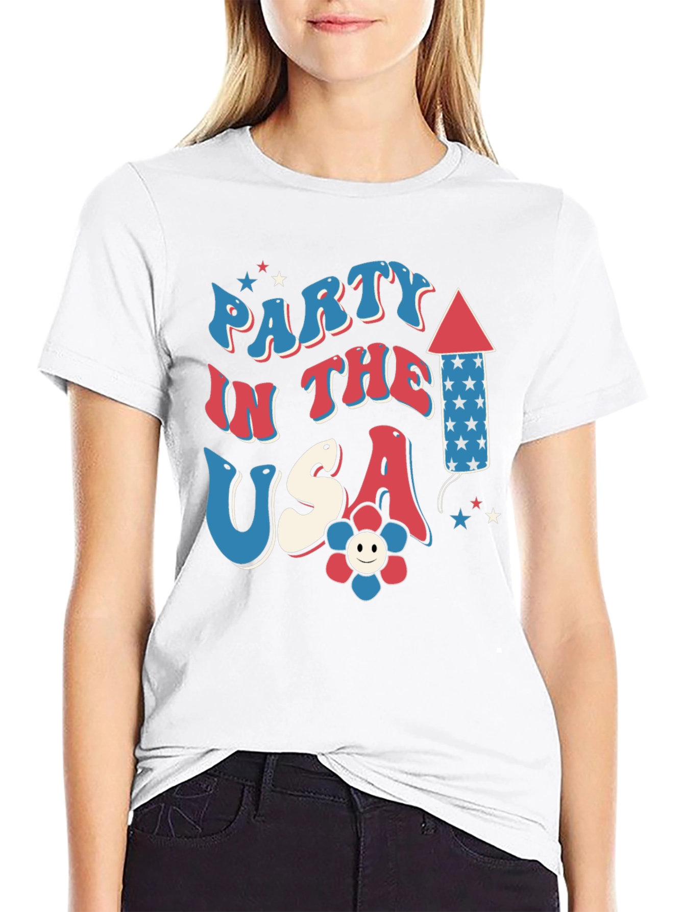 Patriotic Party in the USA Graphic Tee