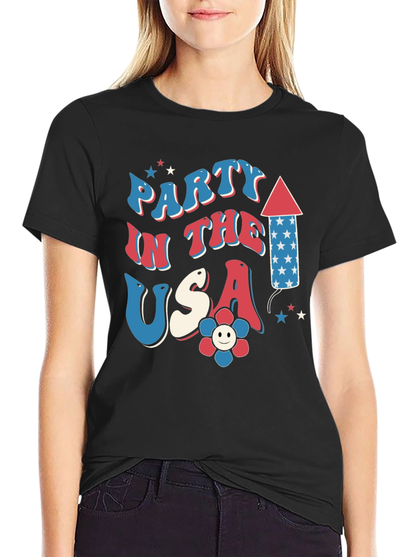 Patriotic Party in the USA Graphic Tee