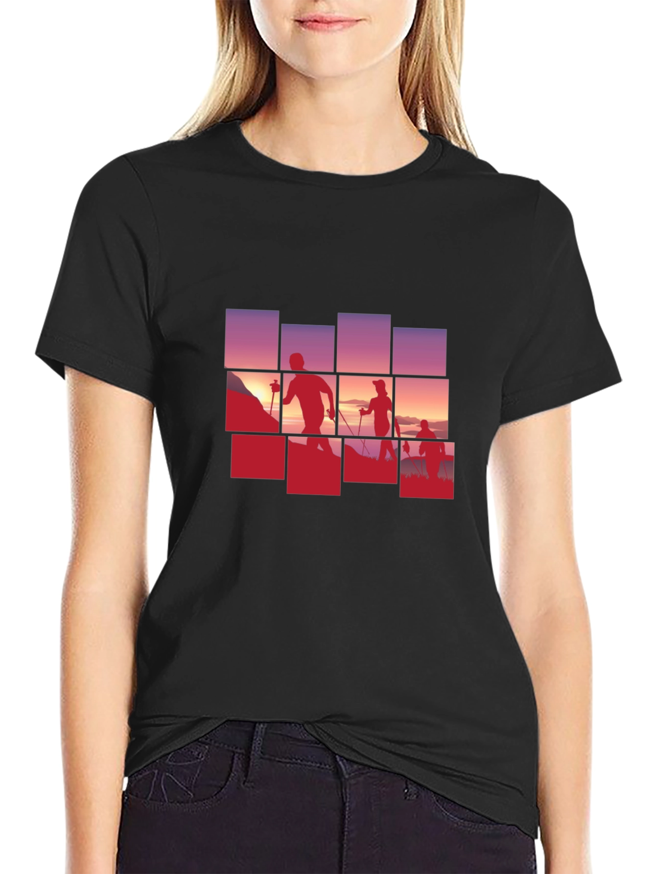 Silhouette Hiking Graphic Tee
