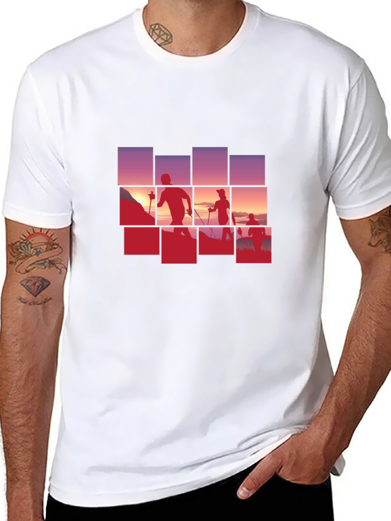 Silhouette Hiking Graphic Tee