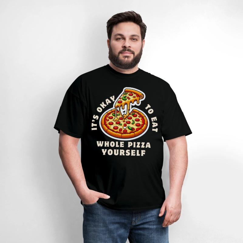 Whole Pizza Yourself Funny Foodie Design