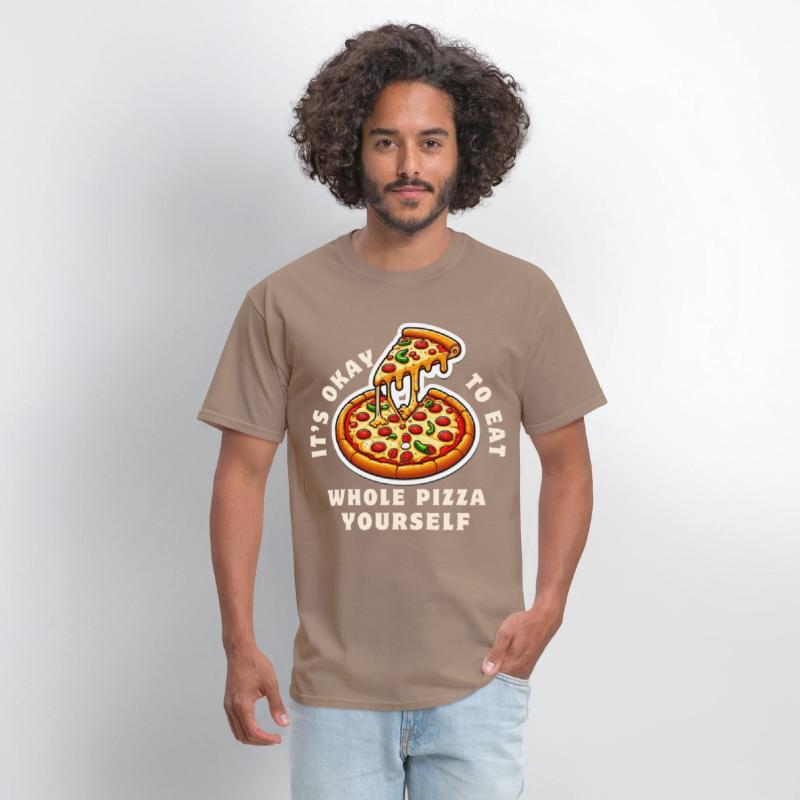 Whole Pizza Yourself Funny Foodie Design
