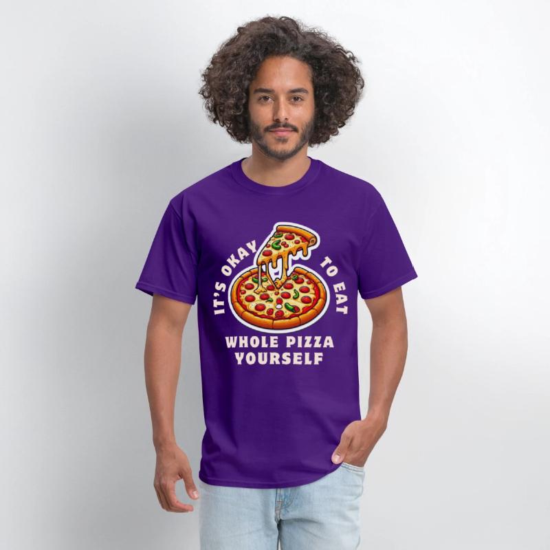 Whole Pizza Yourself Funny Foodie Design