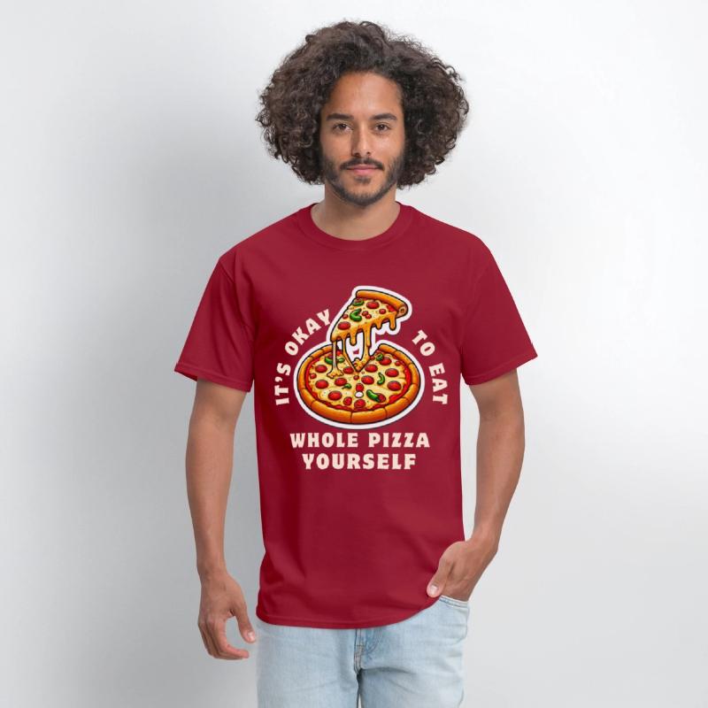 Whole Pizza Yourself Funny Foodie Design