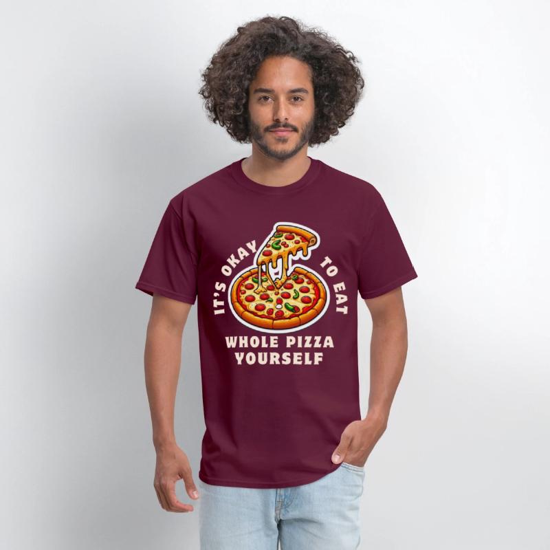 Whole Pizza Yourself Funny Foodie Design