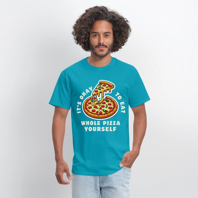 Whole Pizza Yourself Funny Foodie Design
