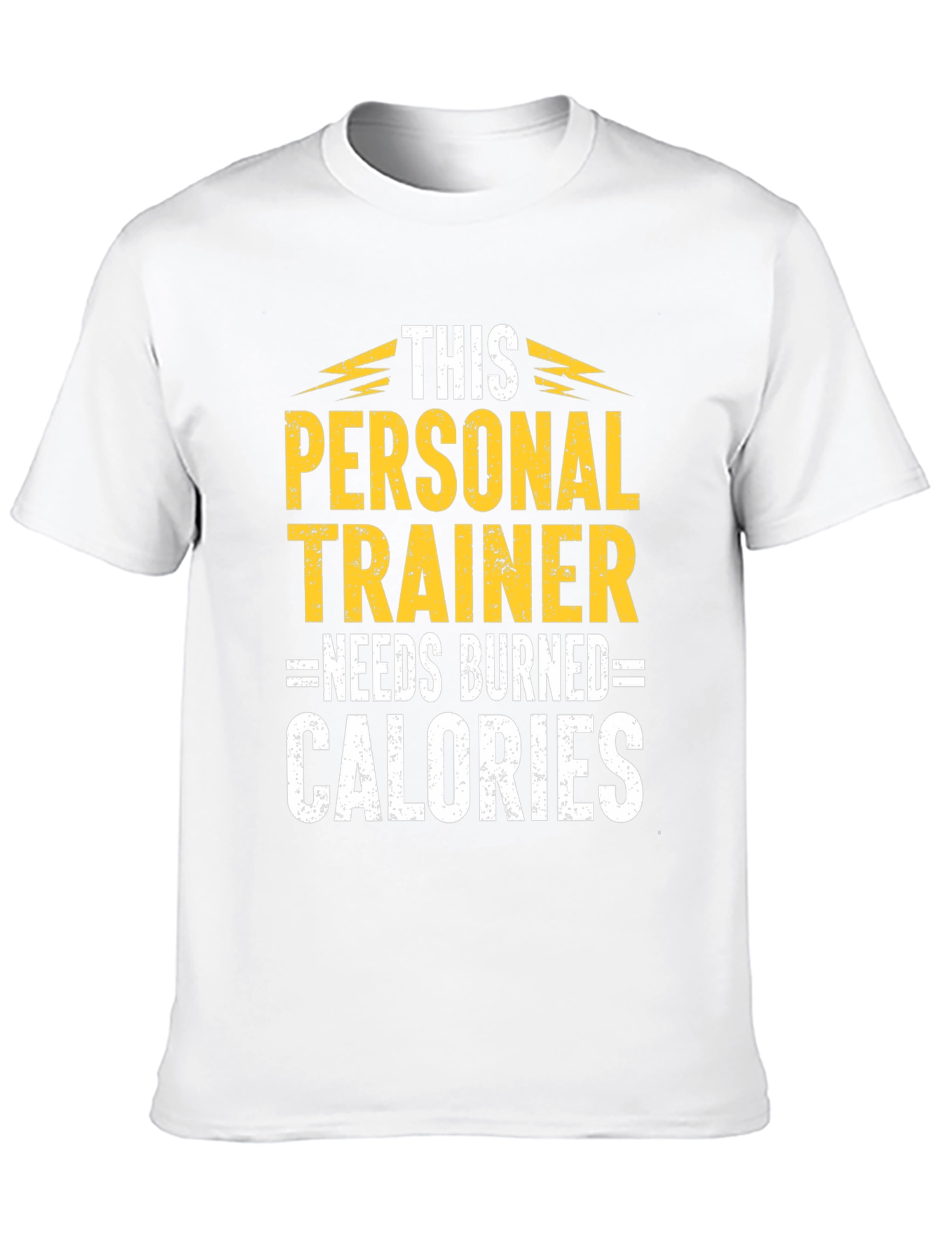Personal Trainer Burned Calories Black Graphic T-Shirt